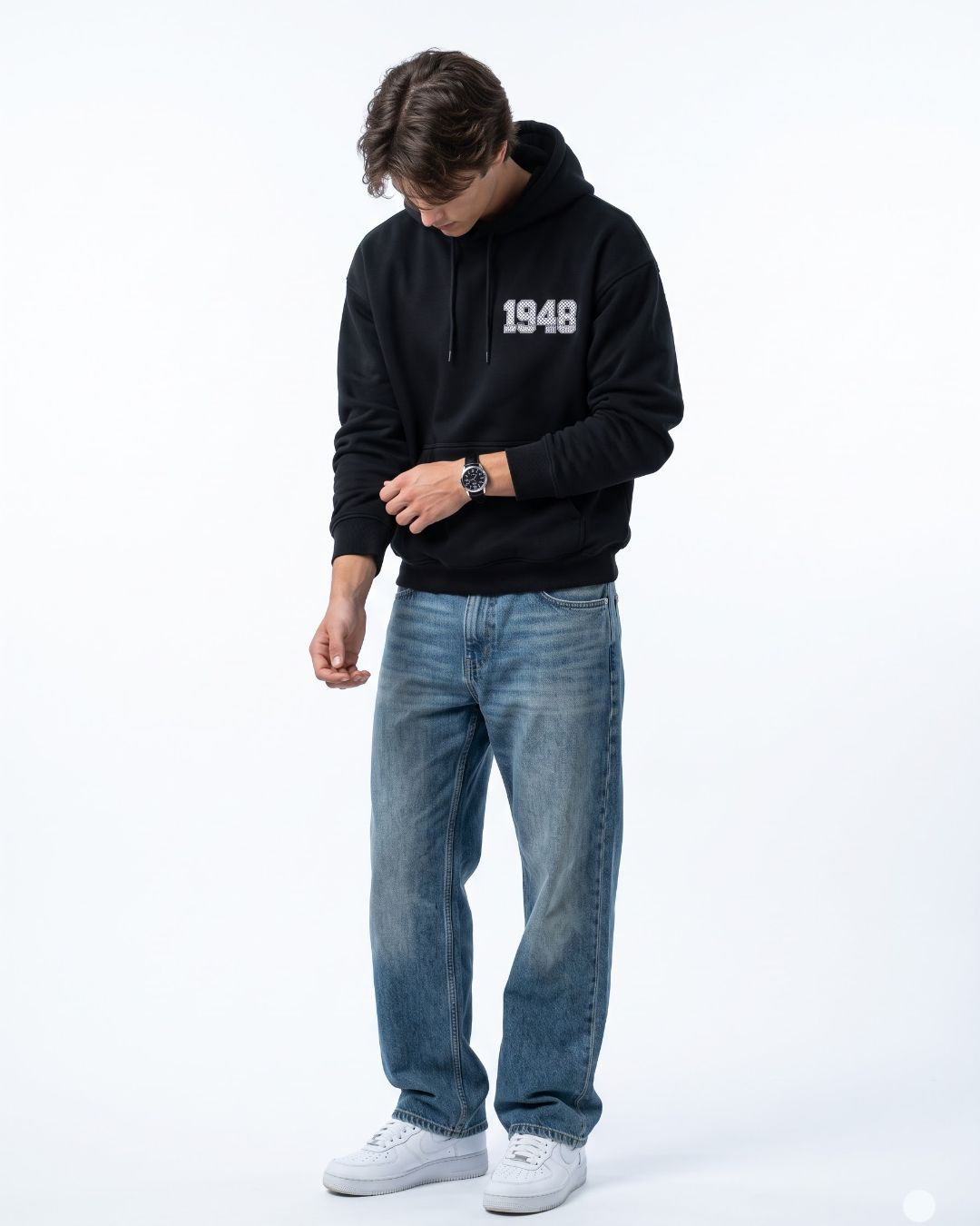 1948 Palestine oversized hoodie black back