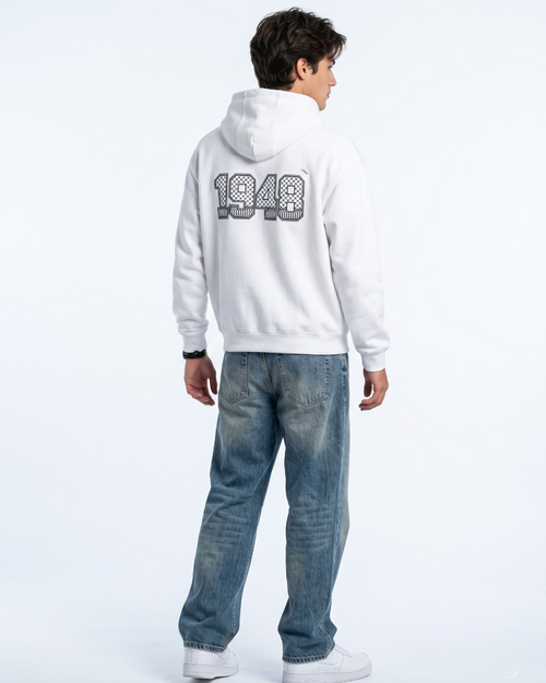 1948 Palestine oversized hoodie white front