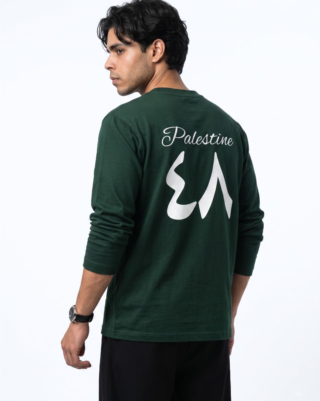 Lasting Roots Long Sleeves bottle green back view
